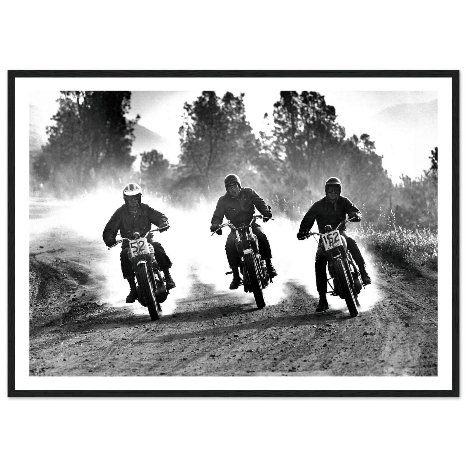 Tableau Photographie Steve McQueen Moto - The Art Avenue