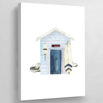 Tableau Plage Cabine - The Art Avenue