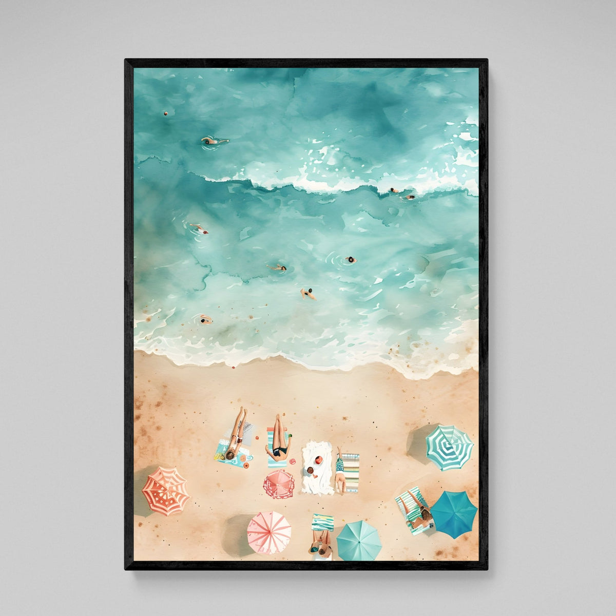 Tableau Plage Mer - The Art Avenue