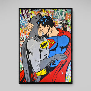 Tableau Pop Art Batman & Superman - The Art Avenue