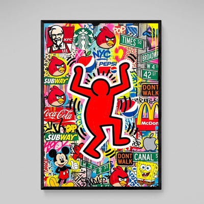 Tableau Pop Art Haring - The Art Avenue