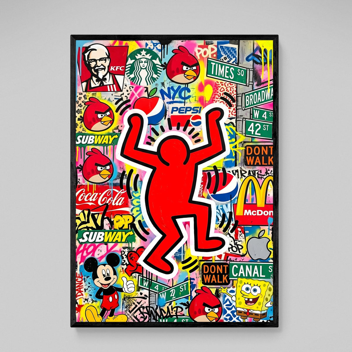 Tableau Pop Art Haring - The Art Avenue