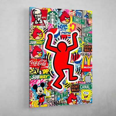 Tableau Pop Art Haring - The Art Avenue