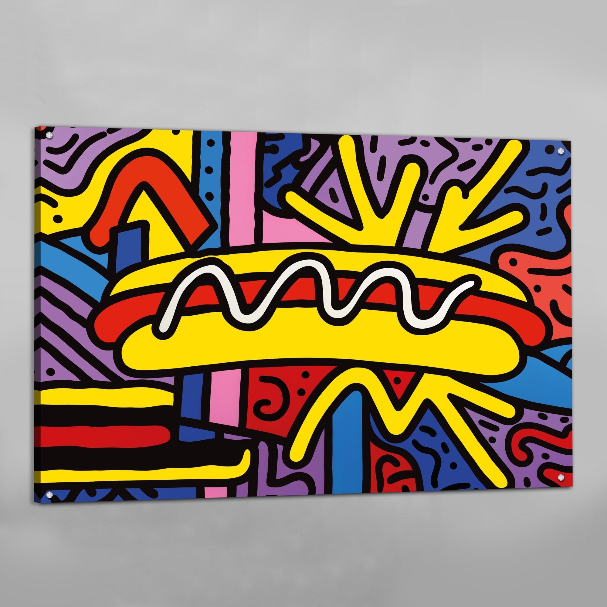 Tableau Pop Art Hot Dog - The Art Avenue