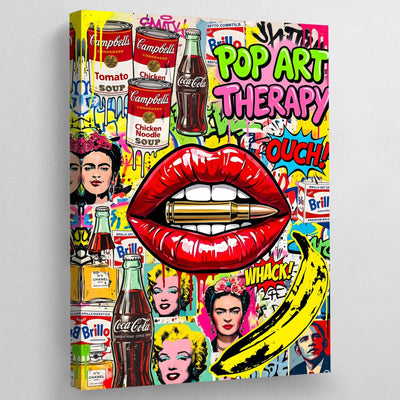 Tableau Pop Art Lèvres Glamour - The Art Avenue