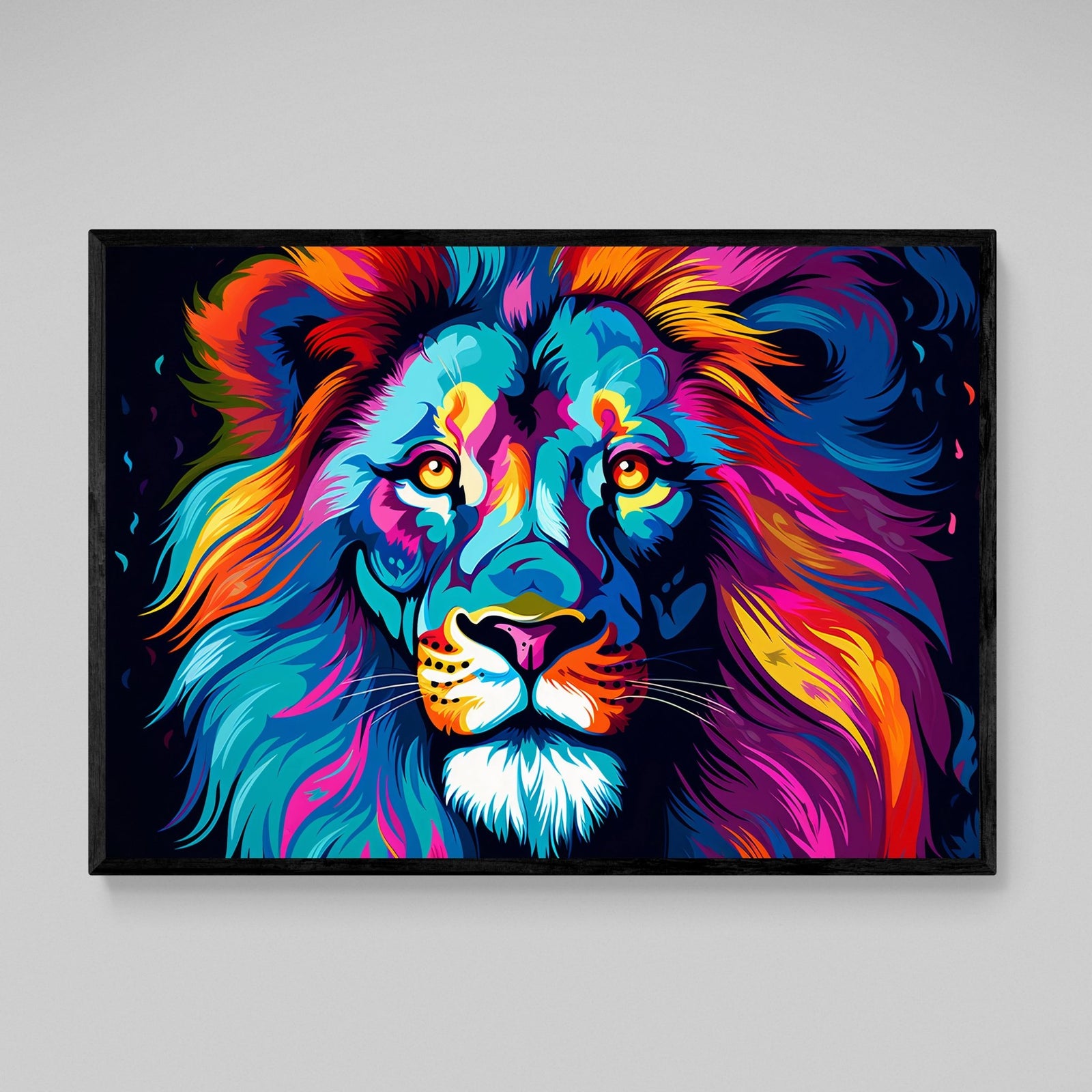 Tableau Pop Art Lion - The Art Avenue