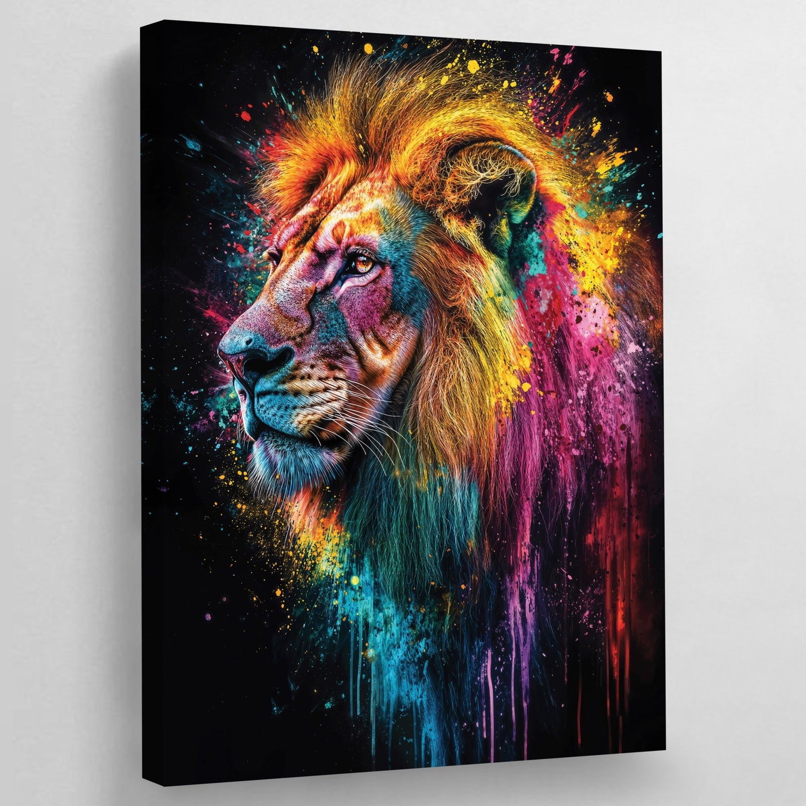 Tableau Pop Art Lion Coloré - The Art Avenue