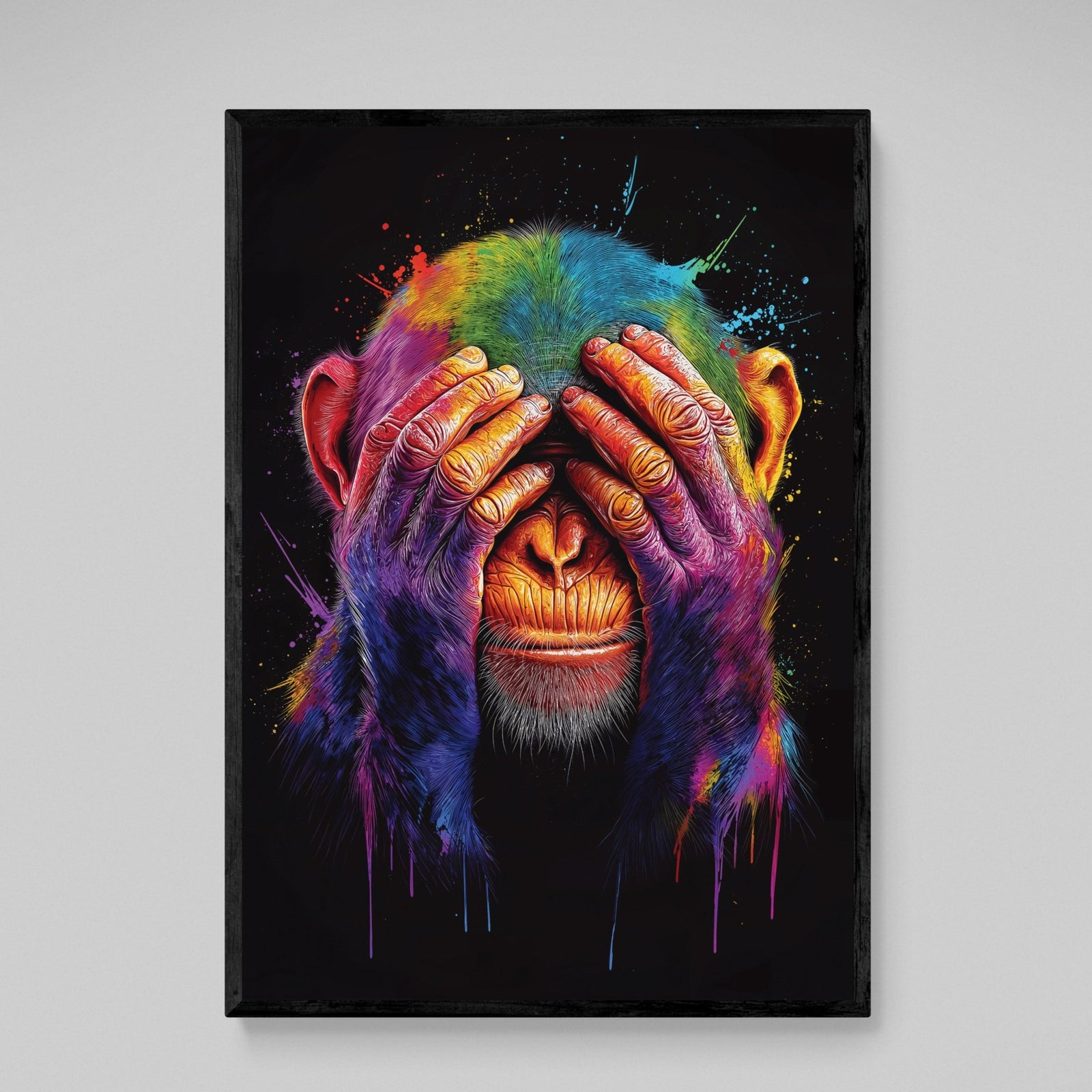 Tableau Pop Art Singe Coloré - The Art Avenue