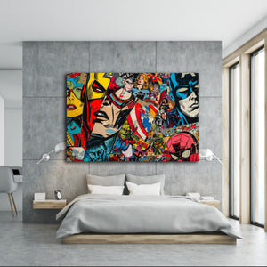 Tableau Pop Art Super - Héros - The Art Avenue