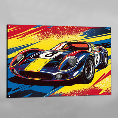 Tableau Pop Art Supercar - The Art Avenue