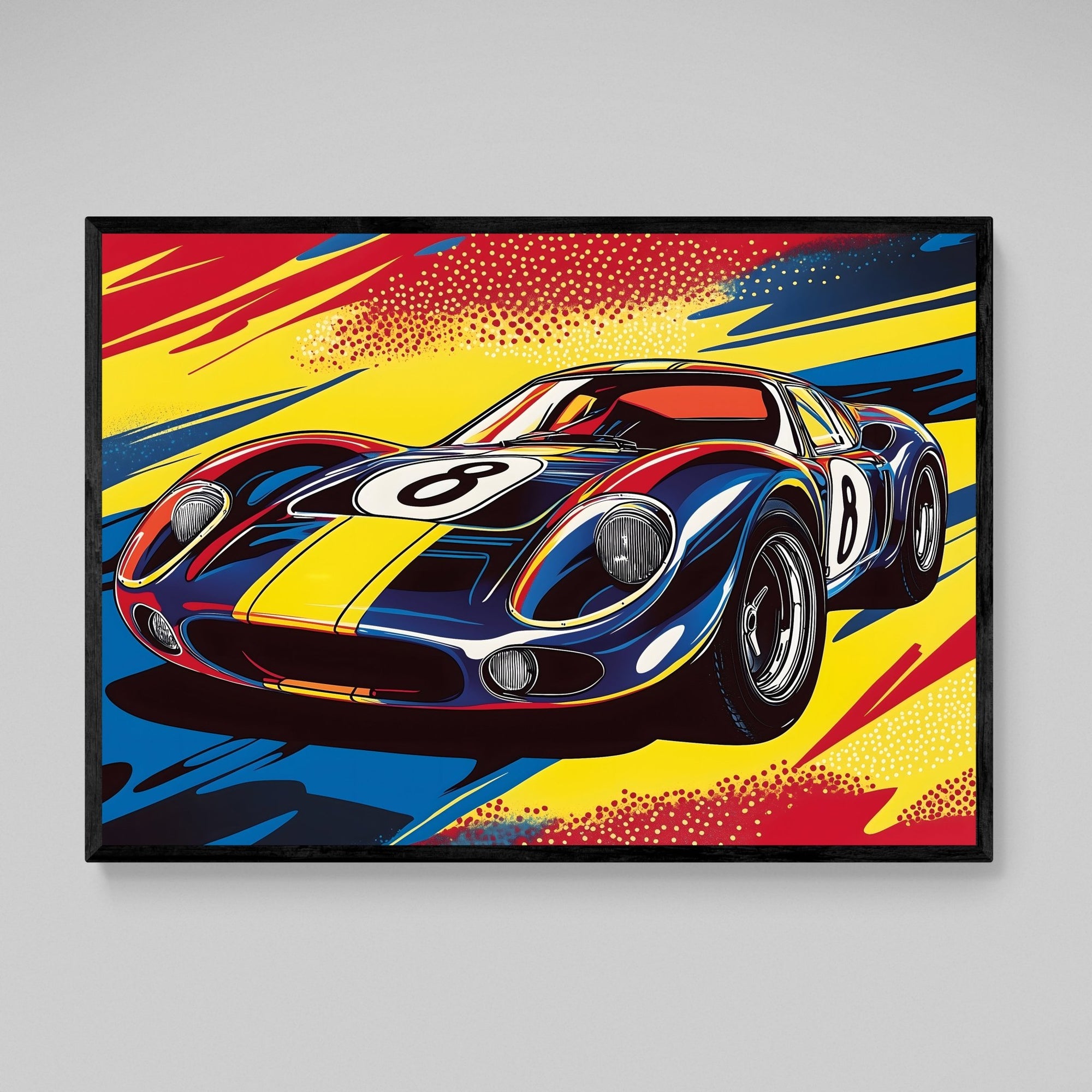 Tableau Pop Art Supercar - The Art Avenue