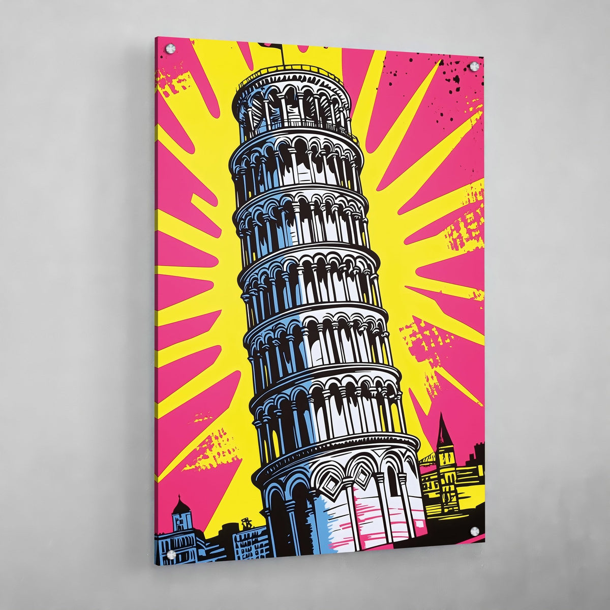 Tableau Pop Art Tour De Pise - The Art Avenue