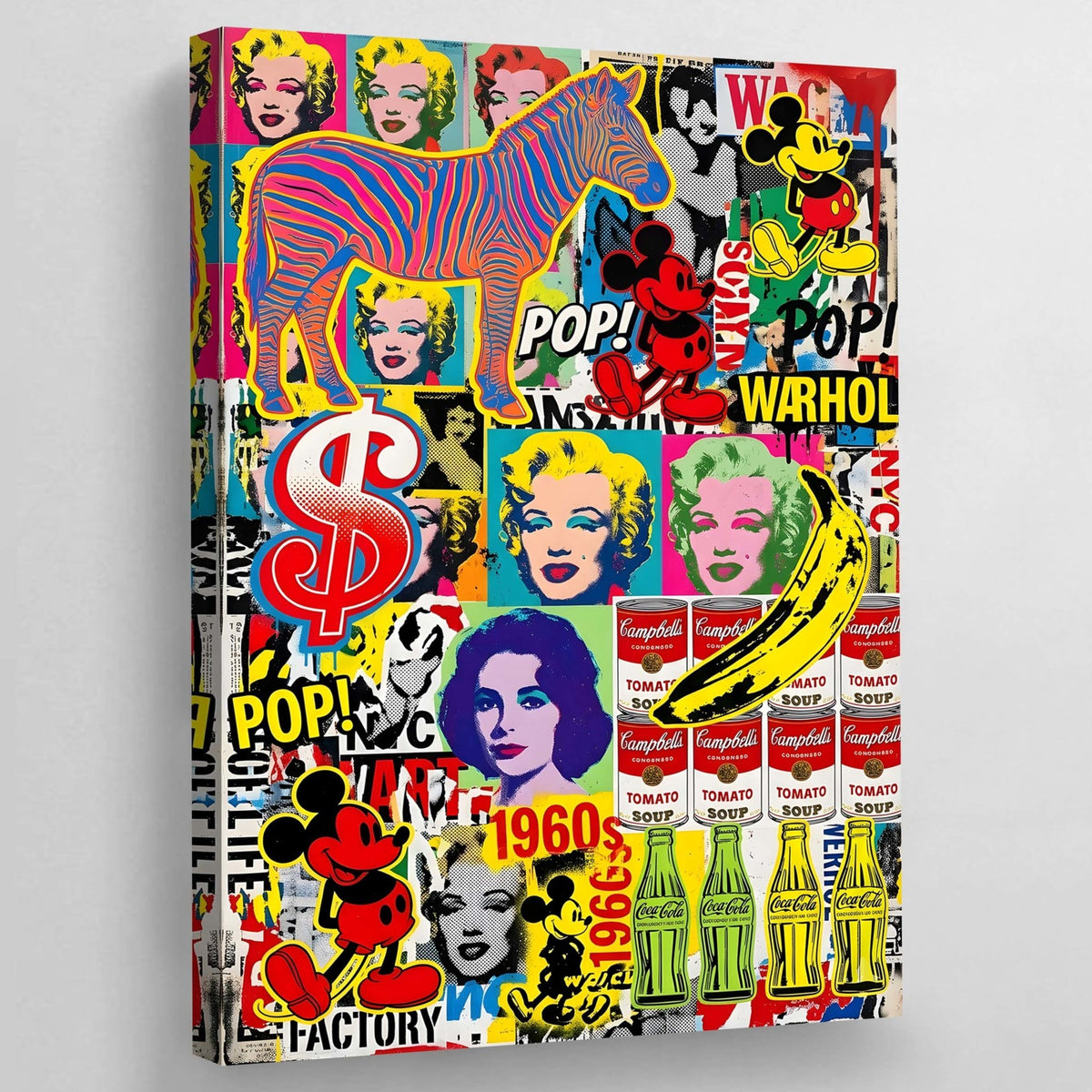Tableau Pop Culture Coloré - The Art Avenue
