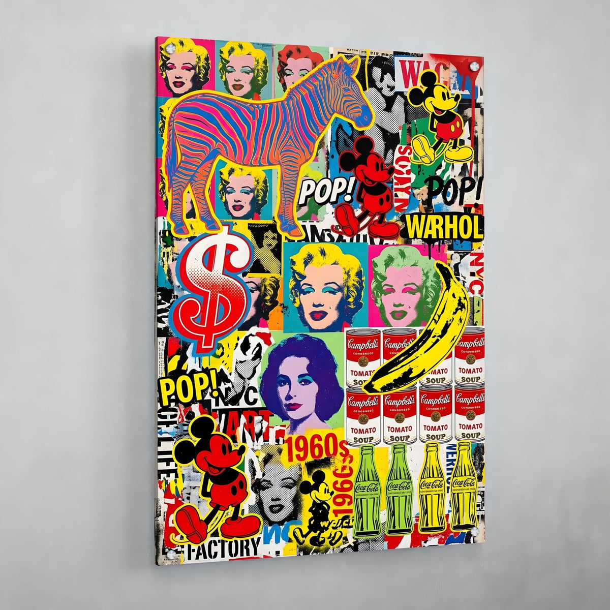 Tableau Pop Culture Coloré - The Art Avenue