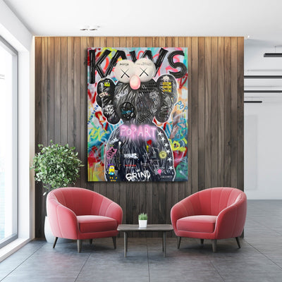 Tableau Pop Culture Kaws - The Art Avenue