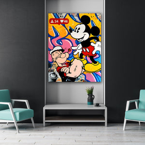 Tableau Popeye Pop Art - The Art Avenue