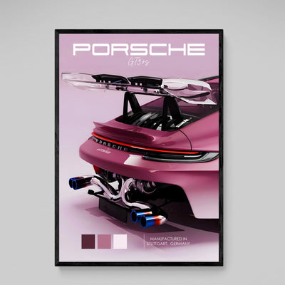 Tableau Porsche 911 Rose - The Art Avenue