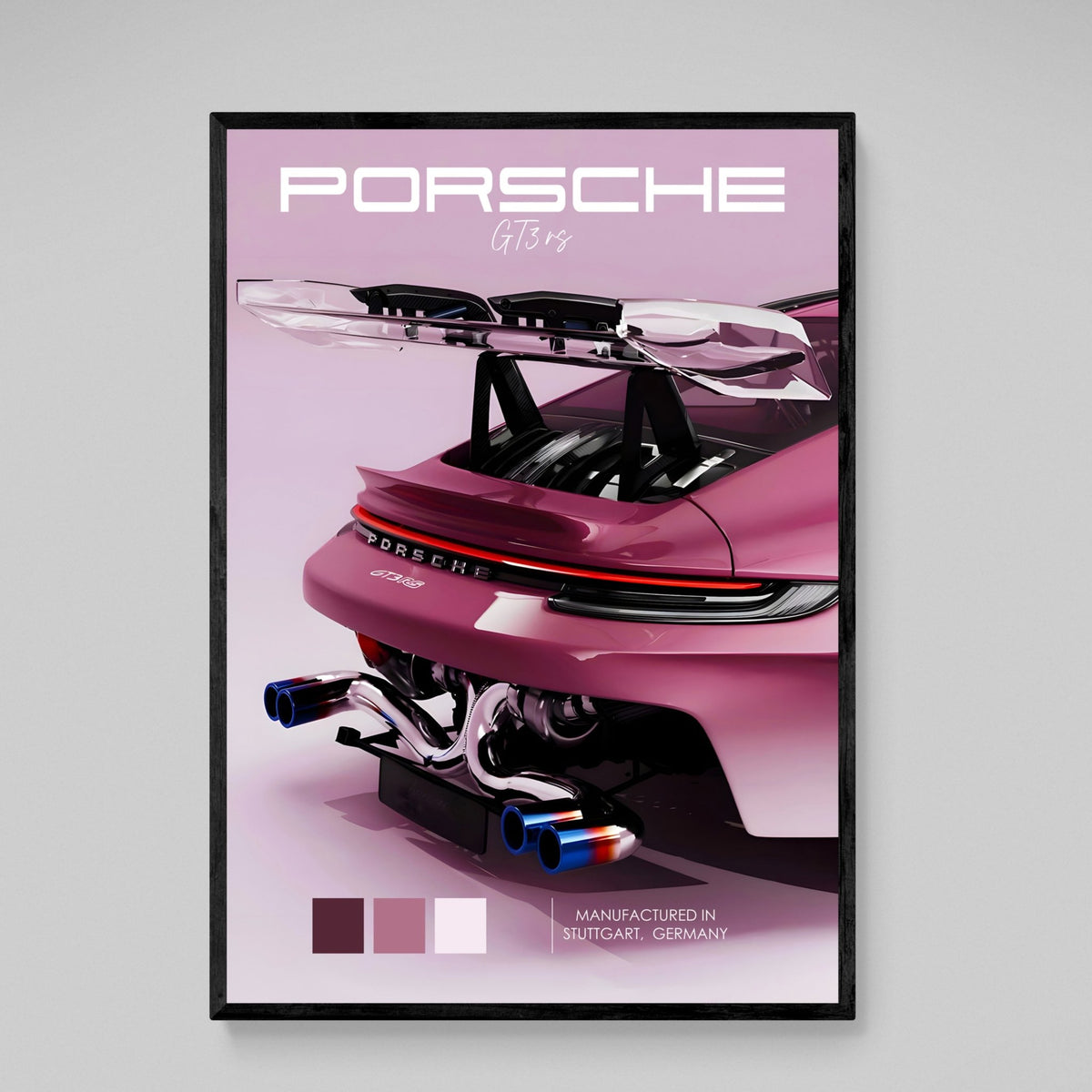 Tableau Porsche 911 Rose - The Art Avenue