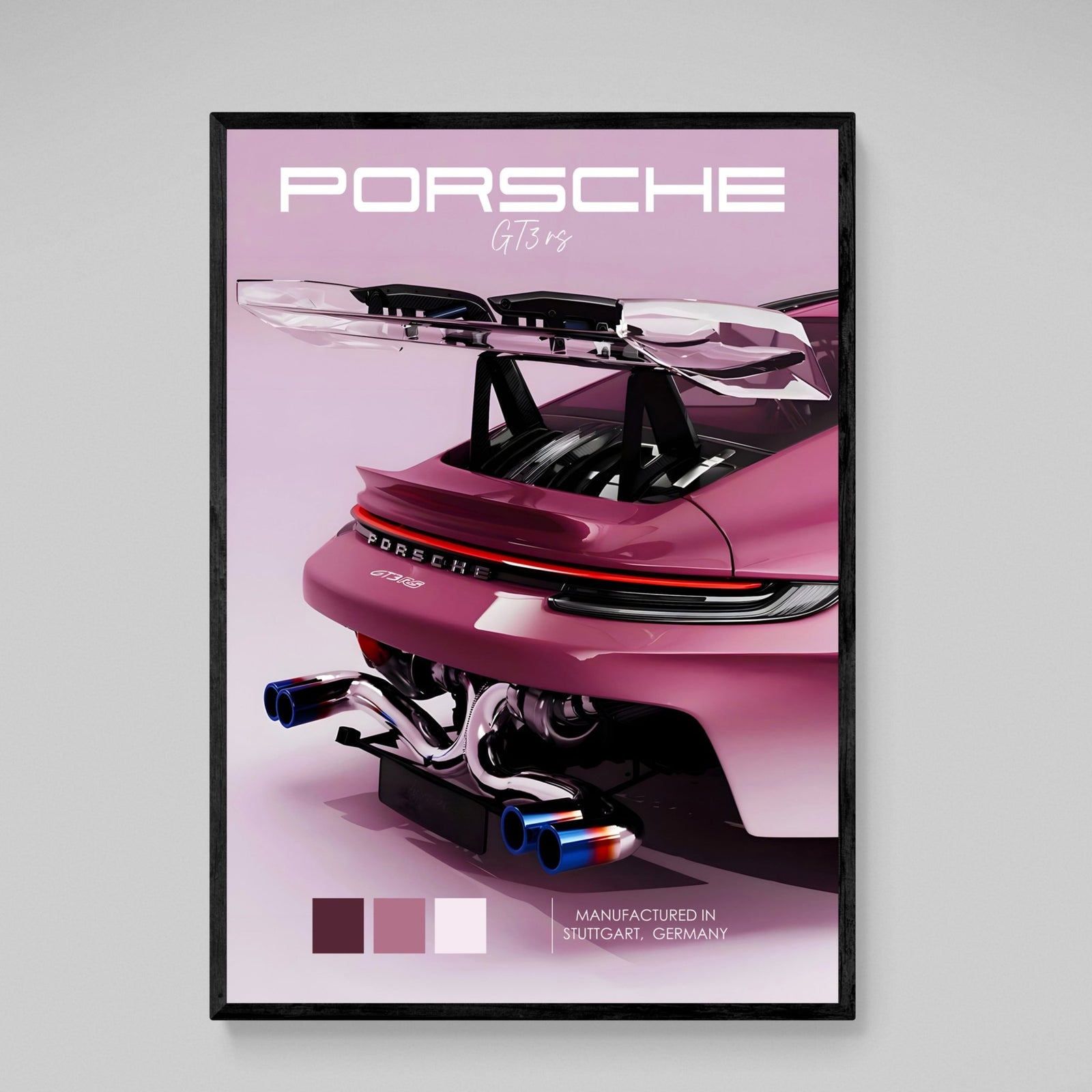 Tableau Porsche 911 Rose - The Art Avenue