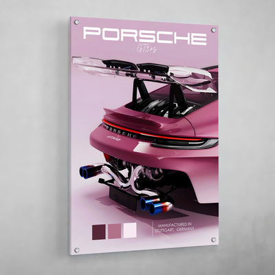 Tableau Porsche 911 Rose - The Art Avenue