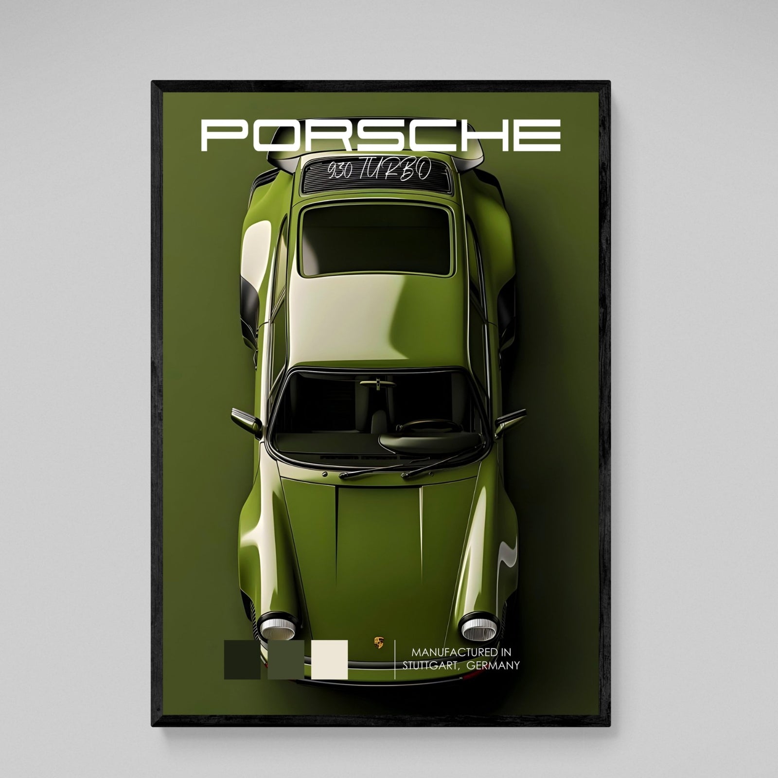 Tableau Porsche 911 Vert - The Art Avenue