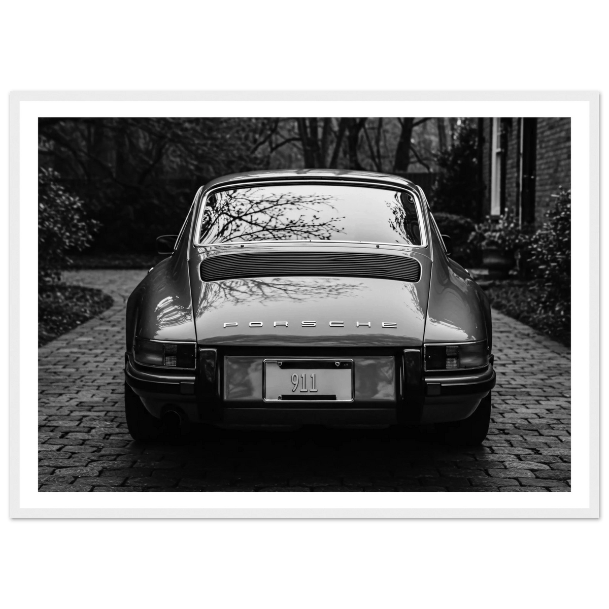 Tableau Porsche Photographie Noir et Blanc - The Art Avenue