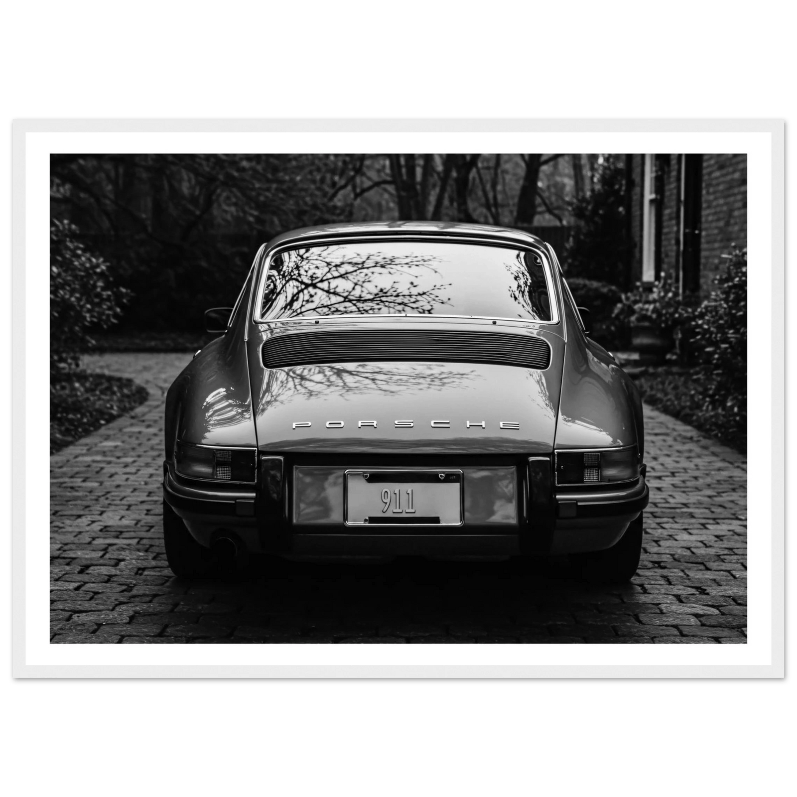 Tableau Porsche Photographie Noir et Blanc - The Art Avenue