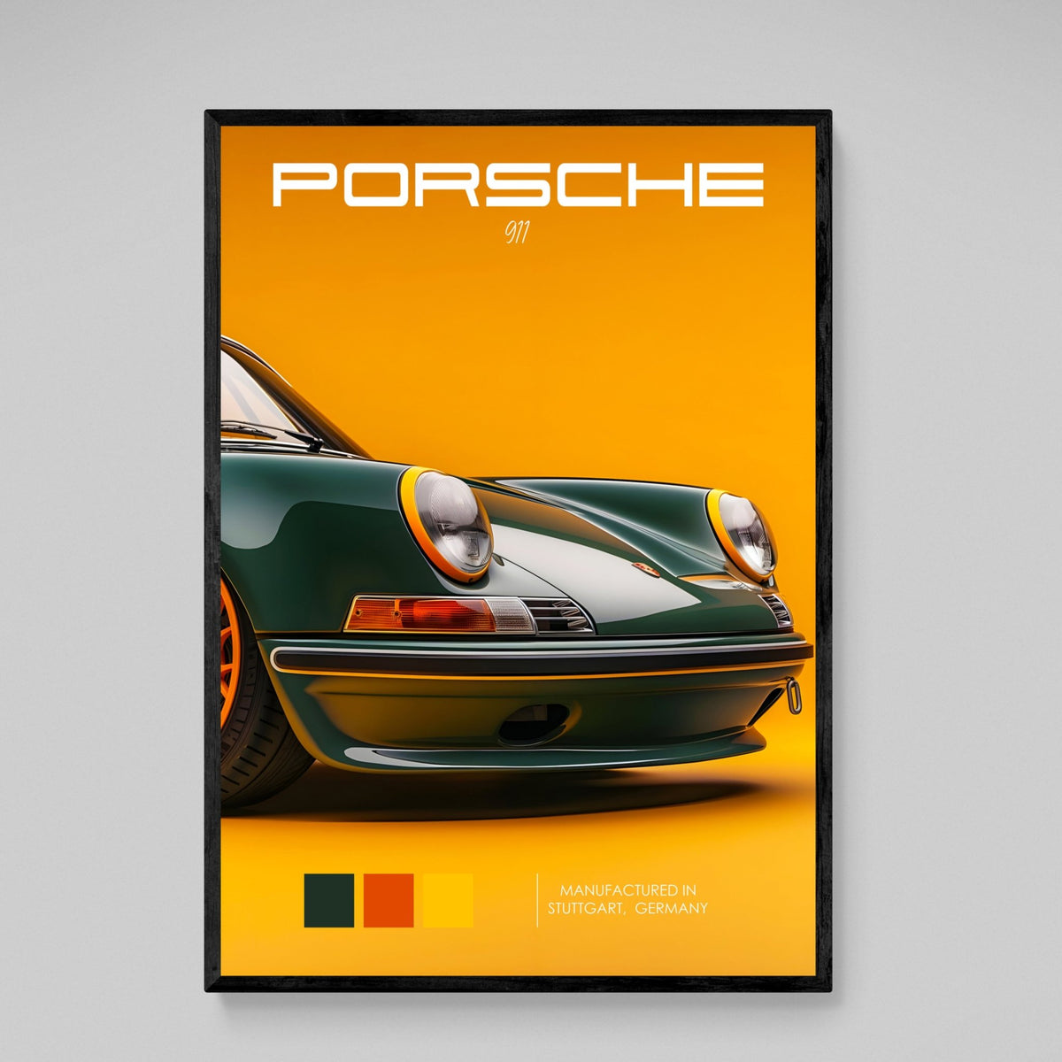 Tableau Porsche Vert 911 - The Art Avenue
