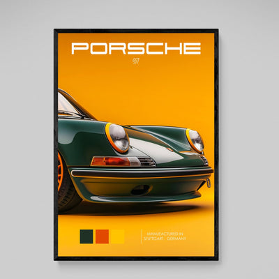 Tableau Porsche Vert 911 - The Art Avenue