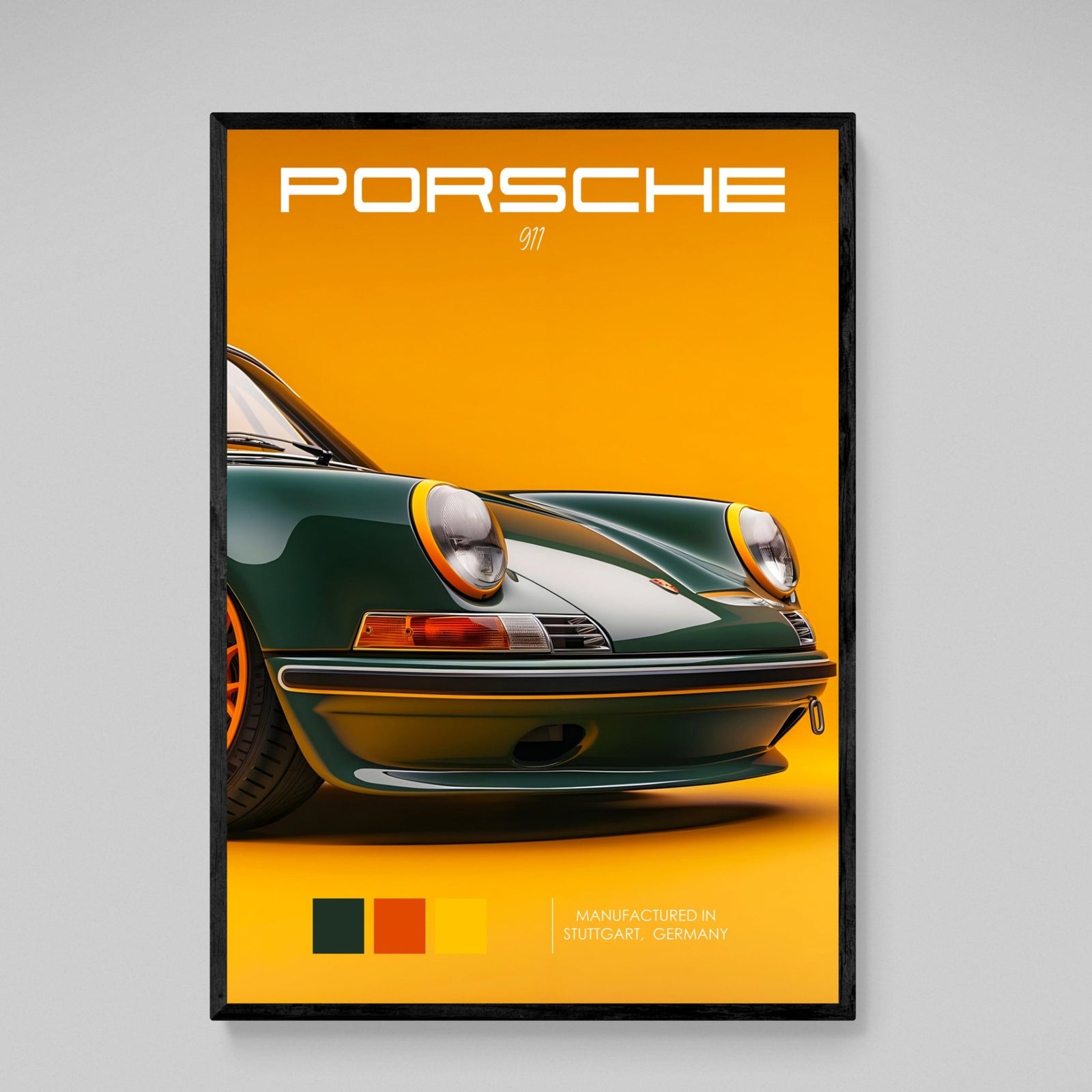 Tableau Porsche Vert 911 - The Art Avenue