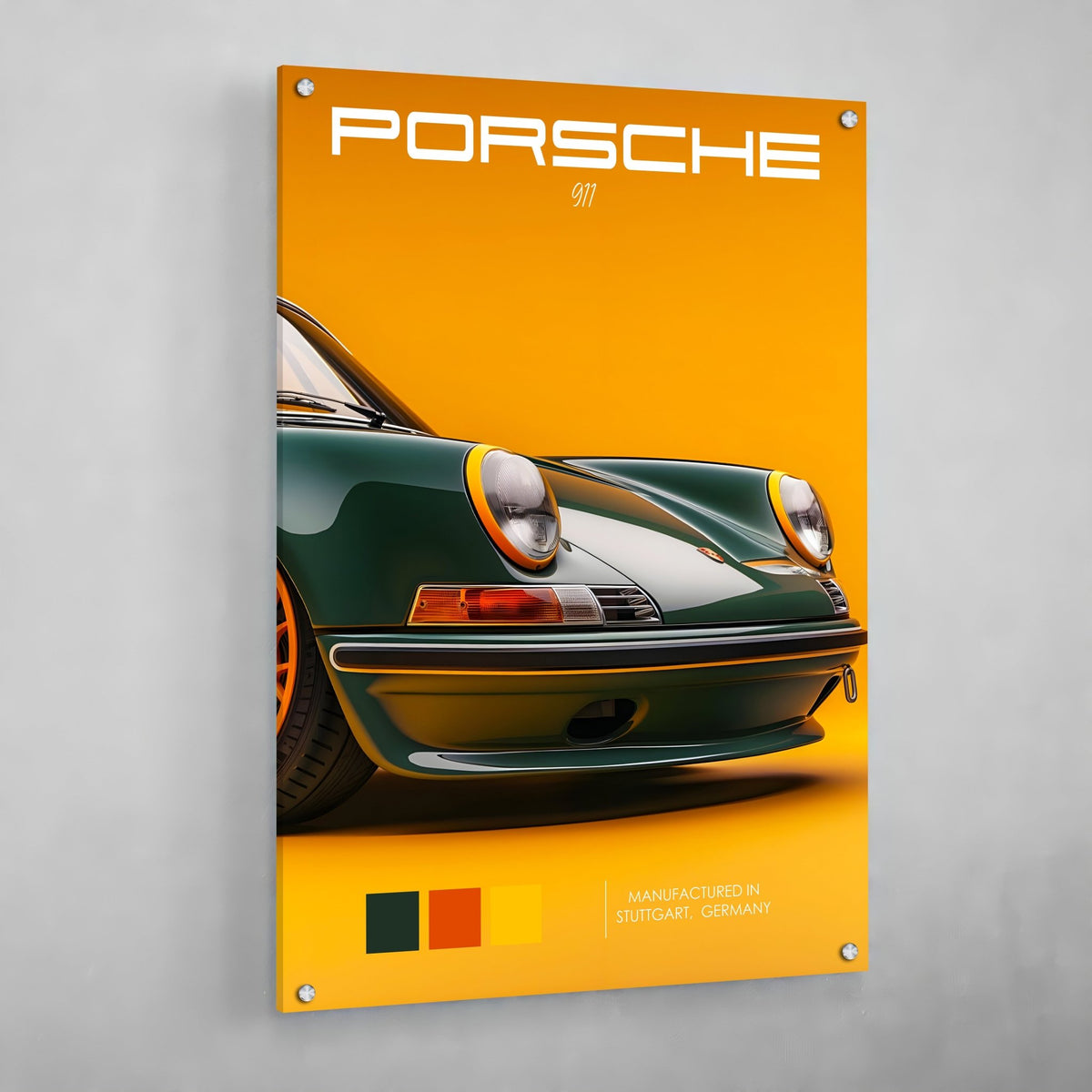 Tableau Porsche Vert 911 - The Art Avenue