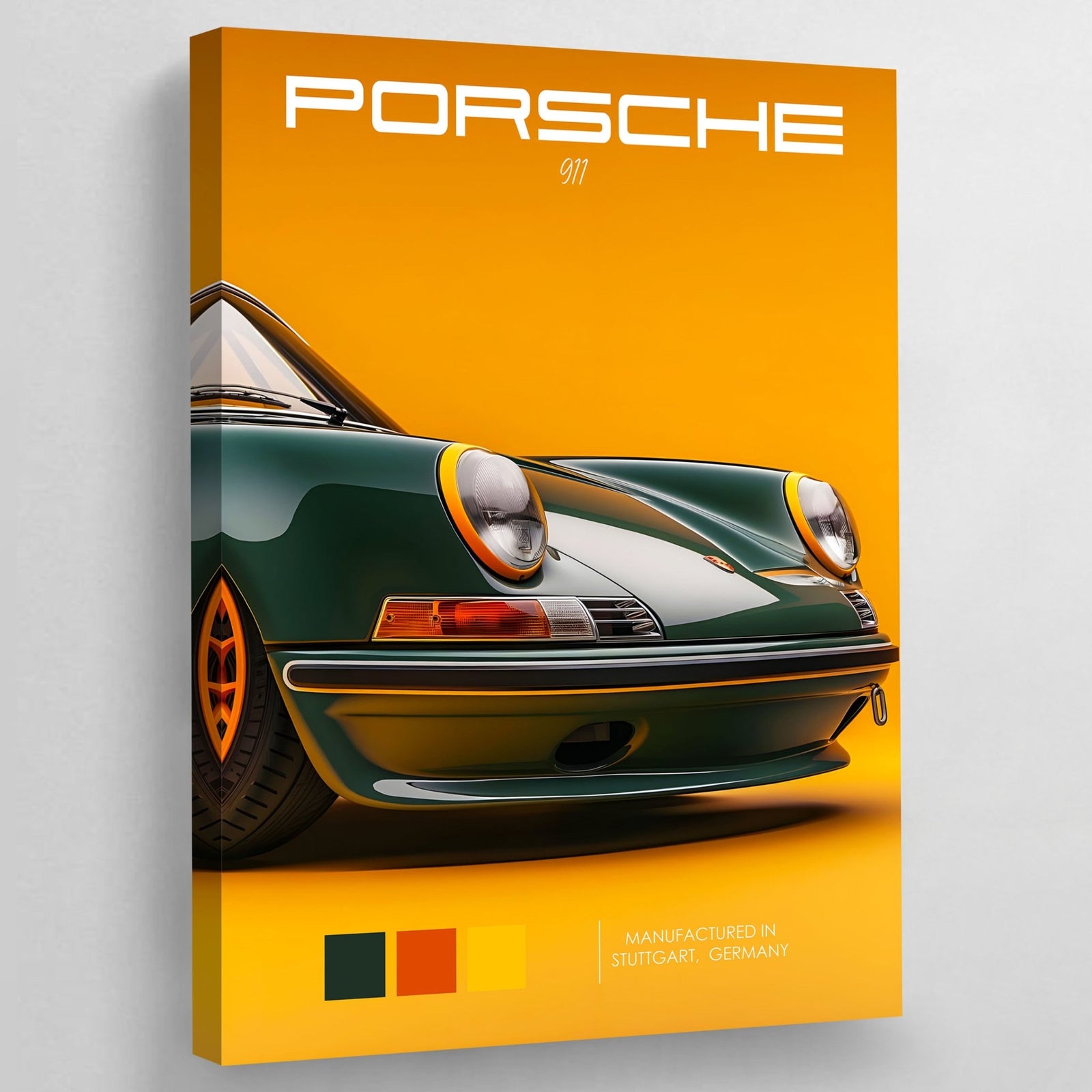 Tableau Porsche Vert 911 - The Art Avenue