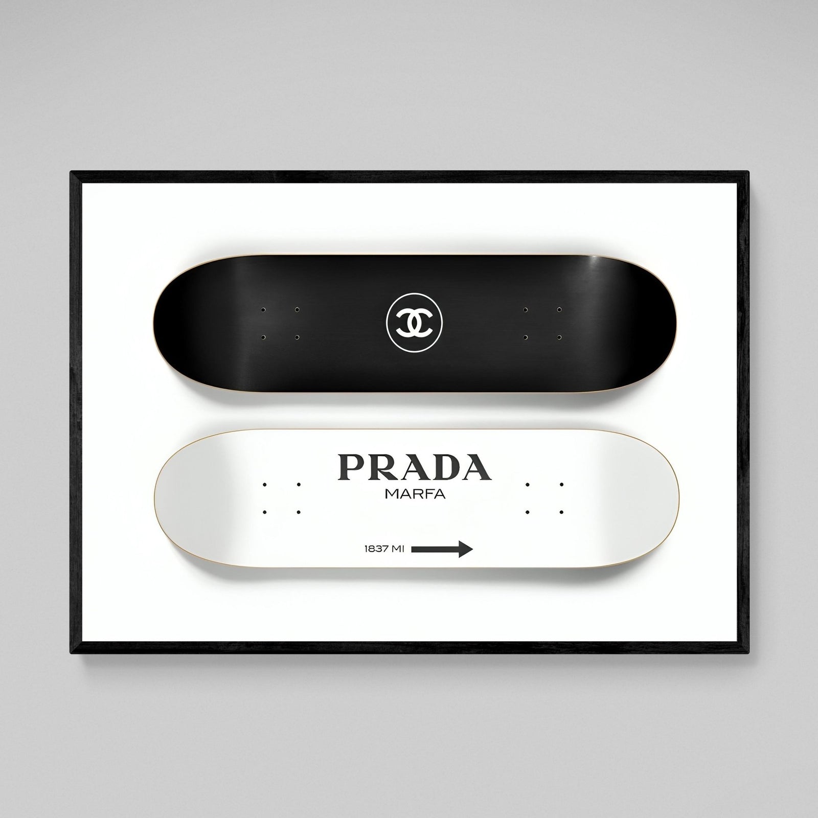 Tableau Prada Chanel Skateboard - The Art Avenue