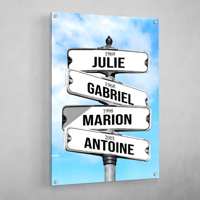 Tableau Prénom Personnalisé Famille - The Art Avenue