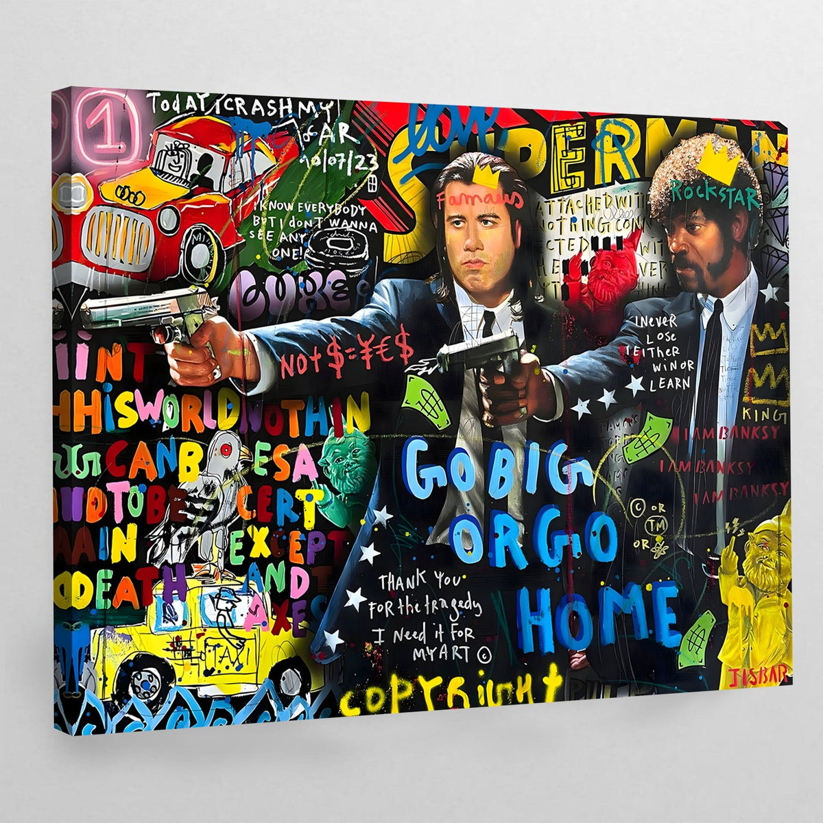 Tableau Pulp Fiction Street Art - The Art Avenue