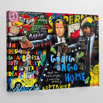 Tableau Pulp Fiction Street Art - The Art Avenue