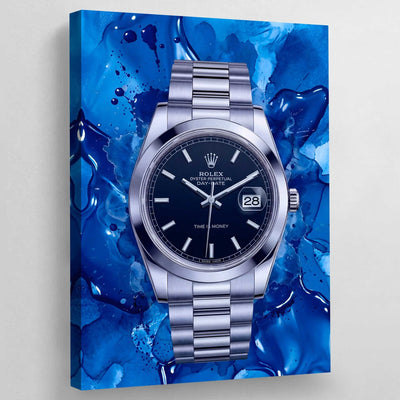 Tableau Rolex Bleu Océan - The Art Avenue