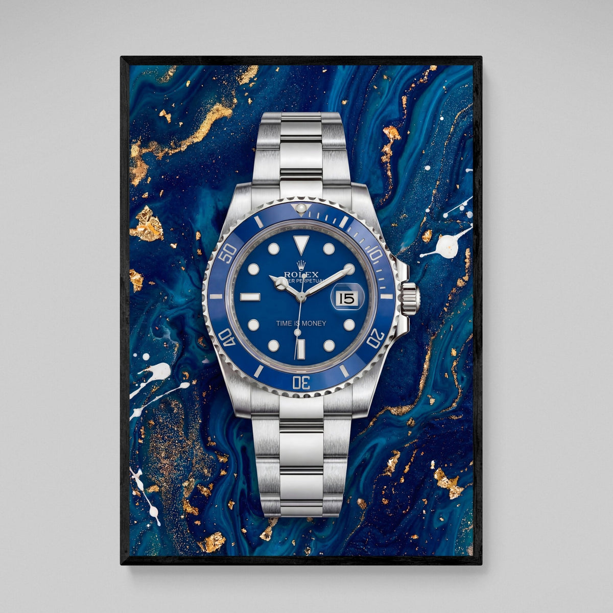 Tableau Rolex Bleu & Or - The Art Avenue