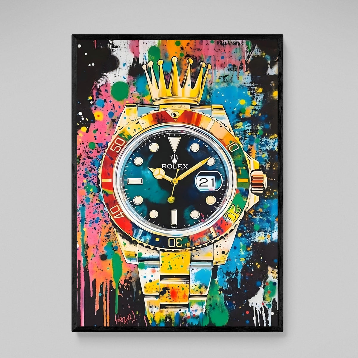 Tableau Rolex Graffiti - The Art Avenue