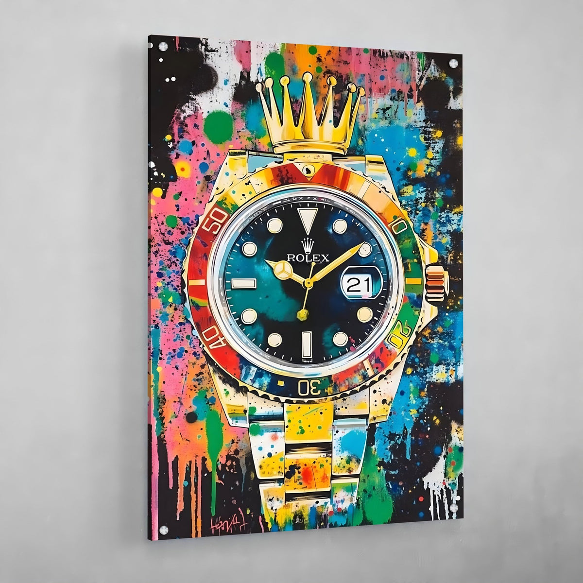 Tableau Rolex Graffiti - The Art Avenue