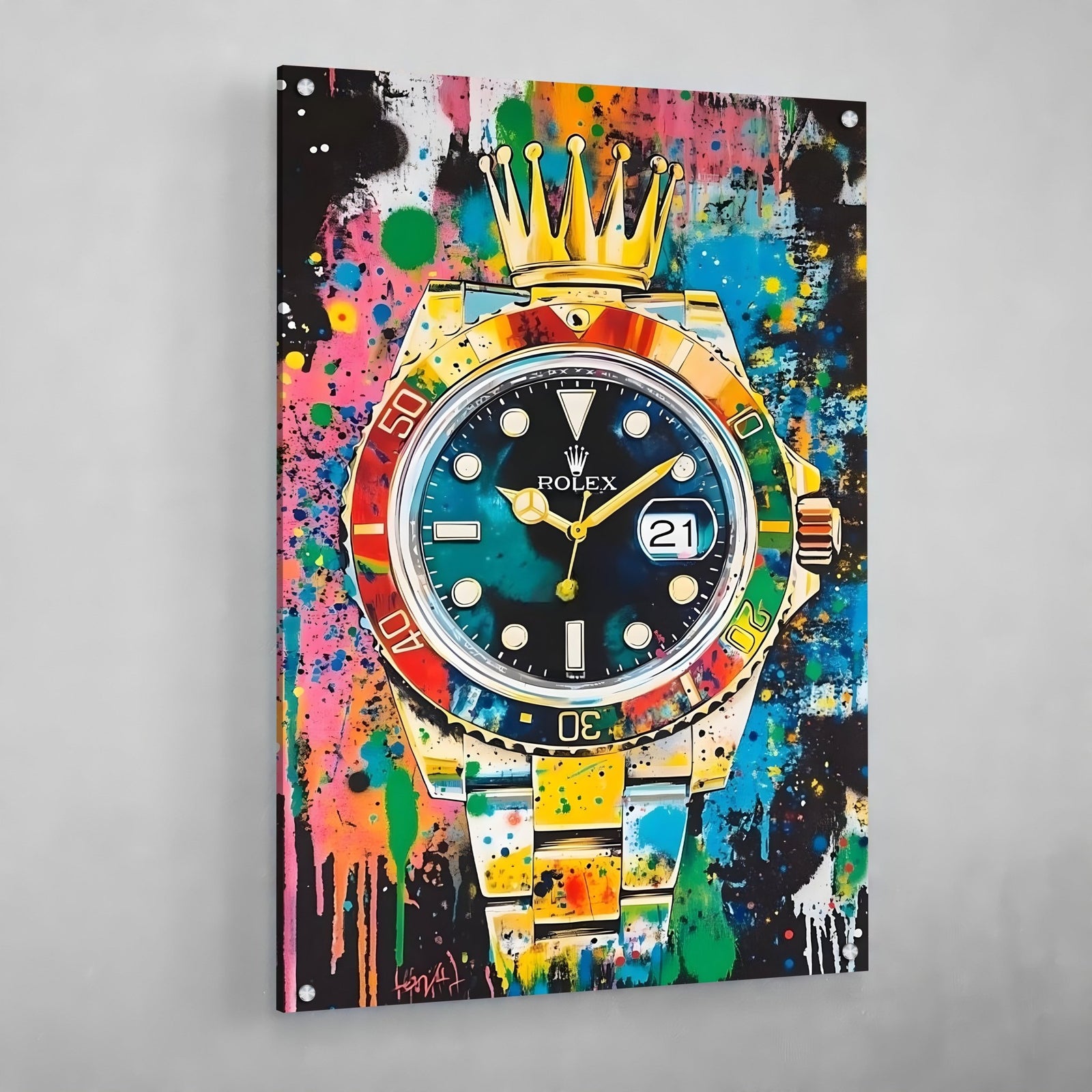 Tableau Rolex Graffiti - The Art Avenue