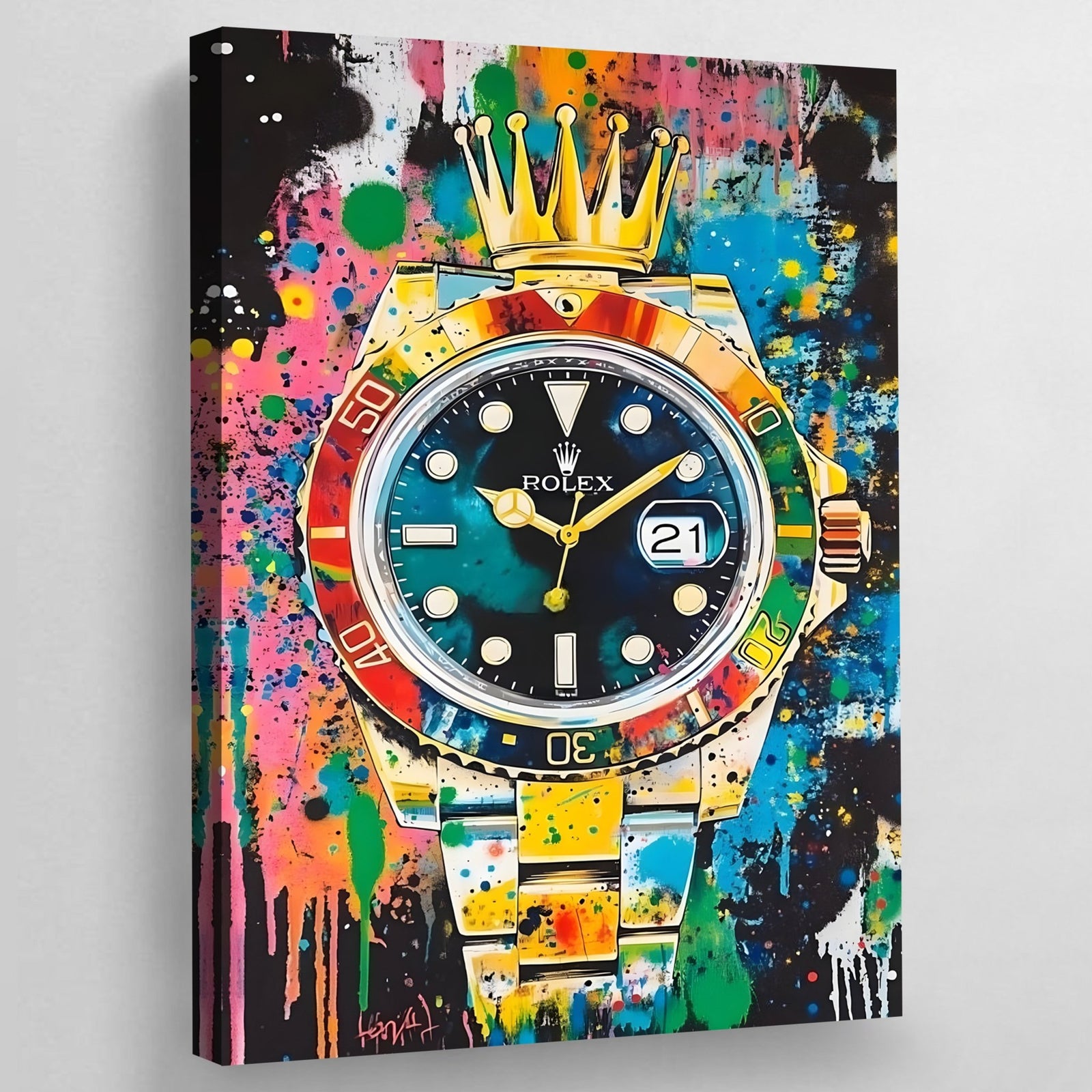 Tableau Rolex Graffiti - The Art Avenue