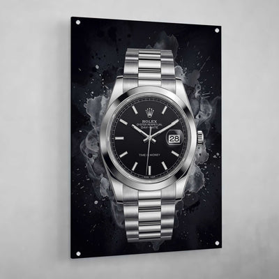 Tableau Rolex Noir - The Art Avenue