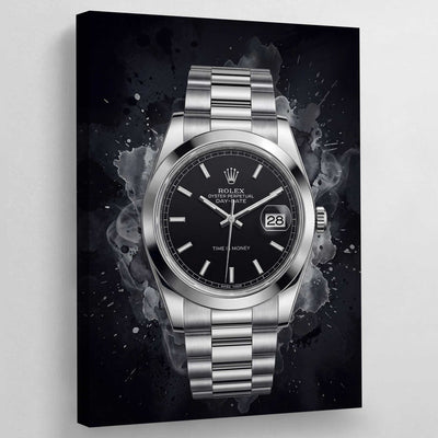 Tableau Rolex Noir - The Art Avenue
