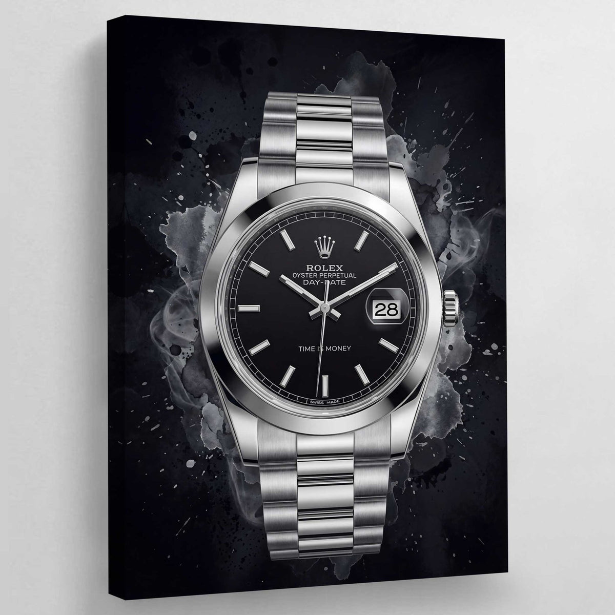 Tableau Rolex Noir - The Art Avenue