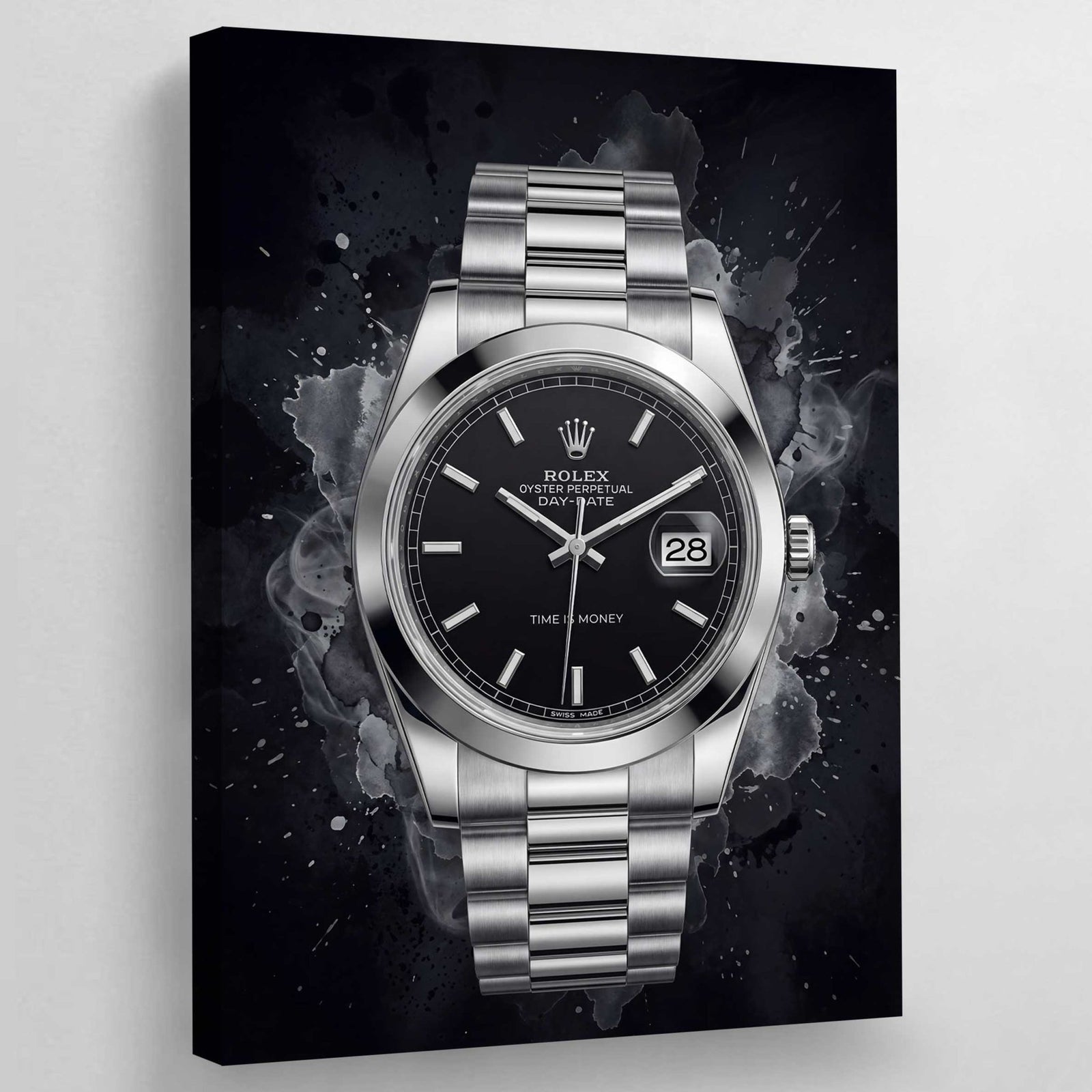 Tableau Rolex Noir - The Art Avenue