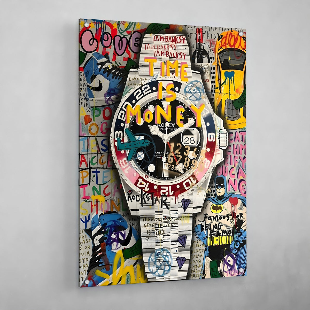 Tableau Rolex Street Art - The Art Avenue