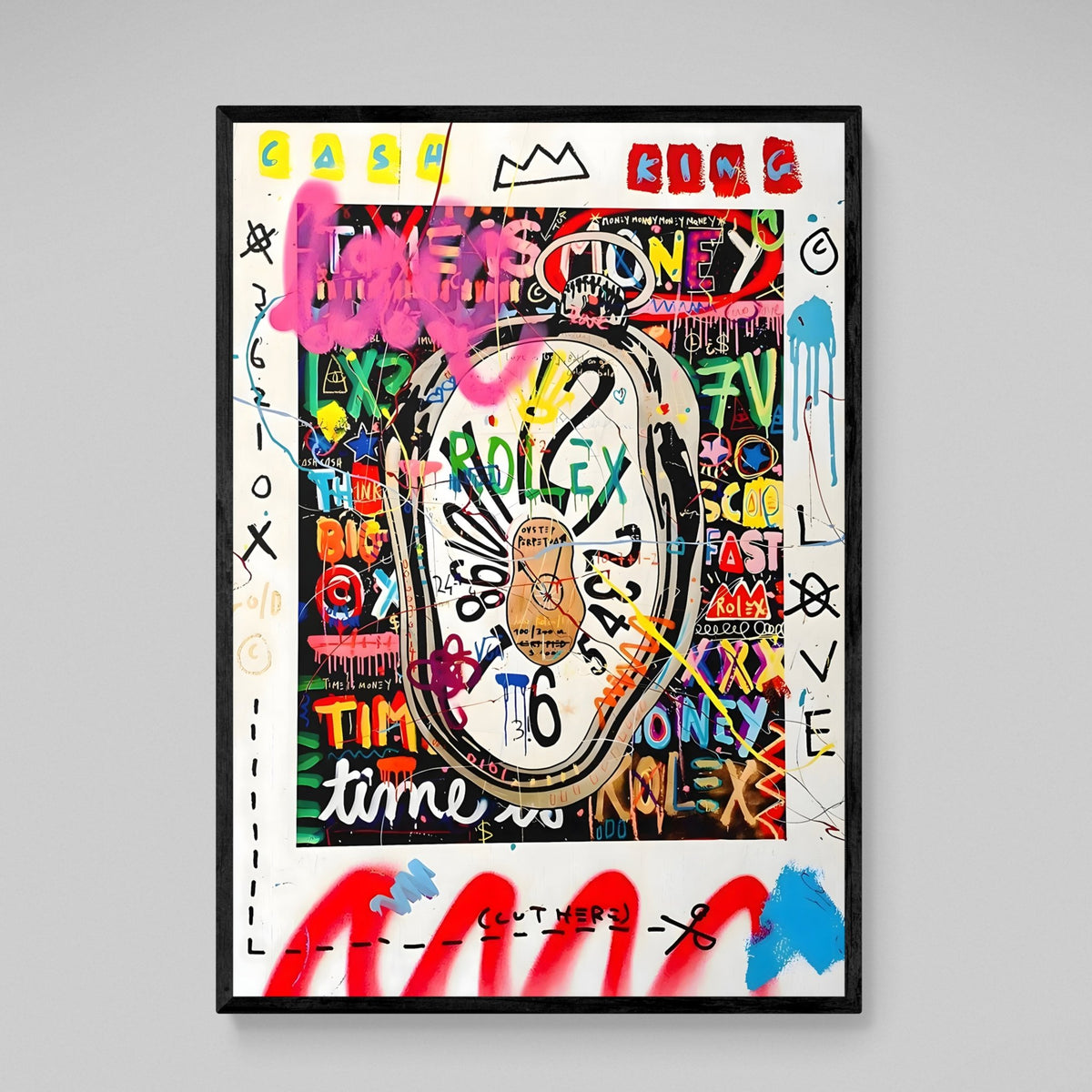 Tableau Rolex Vintage Street Art - The Art Avenue