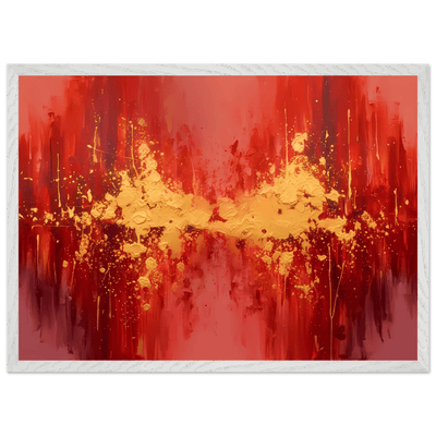 Tableau Rouge Abstrait - The Art Avenue