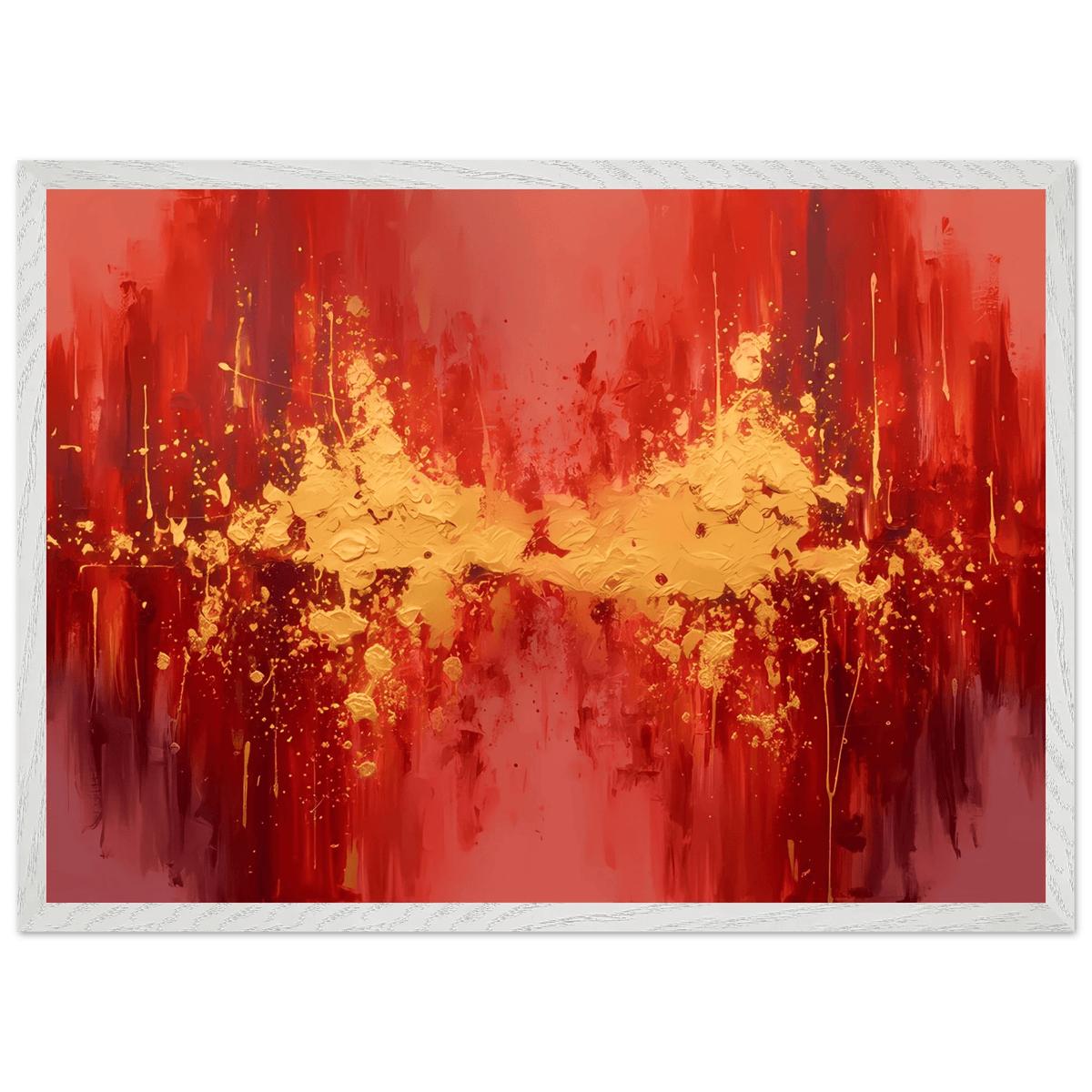Tableau Rouge Abstrait - The Art Avenue